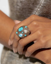 Load image into Gallery viewer, Active Artistry - Blue Ring - Paparazzi Jewelry
