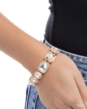 Load image into Gallery viewer, Striking Shimmer - Gold Bracelet - Paparazzi Jewelry