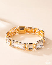 Load image into Gallery viewer, Striking Shimmer - Gold Bracelet - Paparazzi Jewelry