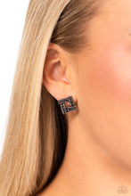Load image into Gallery viewer, Times Square Scandalous - Silver Post Earrings - Paparazzi Jewelry