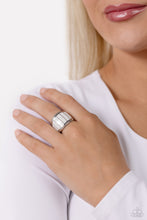 Load image into Gallery viewer, SWATCH Your Step - White Ring - Paparazzi Jewelry
