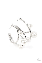 Load image into Gallery viewer, paparazzi-accessories-metro-pier-white-earrings
