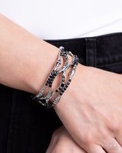 Load image into Gallery viewer, Cross Country - Black Bracelet - Paparazzi Jewelry
