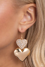 Load image into Gallery viewer, Charming Connection - Gold Earrings - Paparazzi Jewelry