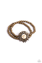 Load image into Gallery viewer, paparazzi-accessories-sunflower-serenity-brass-bracelet