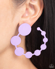 Load image into Gallery viewer, Have It Both PHASE - Purple Post Earrings - Paparazzi Jewelry