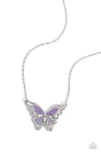 Load image into Gallery viewer, paparazzi-accessories-weekend-wings-purple-necklace