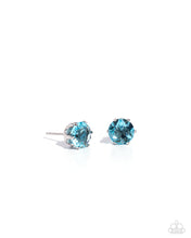 Load image into Gallery viewer, paparazzi-accessories-breathtaking-birthstone-blue-post earrings