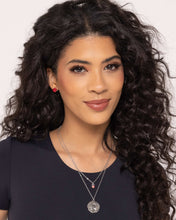 Load image into Gallery viewer, Breathtaking Birthstone - Red Post Earrings - Paparazzi Jewelry