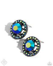 Load image into Gallery viewer, paparazzi-accessories-dynamic-dominance-blue-post earrings