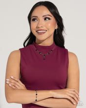 Load image into Gallery viewer, Led by the ROSE - Black Post Earrings - Paparazzi Jewelry