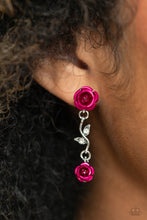 Load image into Gallery viewer, Led by the ROSE - Pink Post Earrings - Paparazzi Jewelry