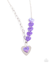 Load image into Gallery viewer, paparazzi-accessories-heart-of-the-movement-purple-necklace