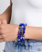 Load image into Gallery viewer, Stack of GLASS - Blue Bracelet - Paparazzi Jewelry