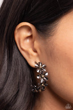 Load image into Gallery viewer, Floral Flamenco - Black Earrings - Paparazzi Jewelry
