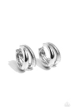 Load image into Gallery viewer, paparazzi-accessories-textured-tremolo-silver-earrings