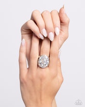 Load image into Gallery viewer, Pampered Pattern - White Ring - Paparazzi Jewelry
