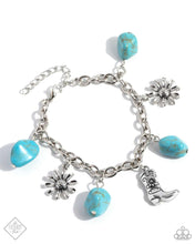Load image into Gallery viewer, paparazzi-accessories-badlands-beau-blue-bracelet