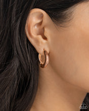 Load image into Gallery viewer, Monochromatic Makeover - Rose Gold Earrings - Paparazzi Jewelry