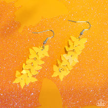 Load image into Gallery viewer, Aerial Ambiance - Yellow Earrings - Paparazzi Jewelry
