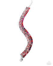 Load image into Gallery viewer, paparazzi-accessories-serendipitous-strands-red