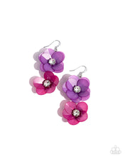 Load image into Gallery viewer, paparazzi-accessories-fairy-tale-florals-purple-earrings