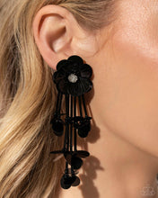 Load image into Gallery viewer, Floral Future - Black Post Earrings - Paparazzi Jewelry