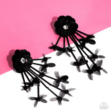 Load image into Gallery viewer, Floral Future - Black Post Earrings - Paparazzi Jewelry