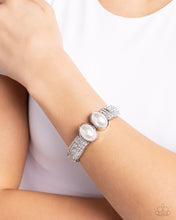 Load image into Gallery viewer, Balanced Brevity - White Bracelet - Paparazzi Jewelry