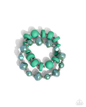Load image into Gallery viewer, paparazzi-accessories-shape-shifting-season-green-bracelet
