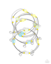 Load image into Gallery viewer, paparazzi-accessories-scattered-sheen-yellow-bracelet