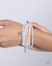 Load image into Gallery viewer, Swirling Shopaholic - White Bracelet - Paparazzi Jewelry