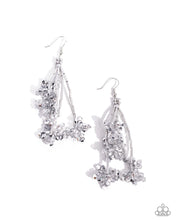 Load image into Gallery viewer, paparazzi-accessories-petaled-precipitation-silver-earrings