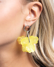 Load image into Gallery viewer, Glassy Garden - Yellow Post Earrings - Paparazzi Jewelry