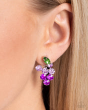 Load image into Gallery viewer, Grapevine Grace - Purple Post Earrings - Paparazzi Jewelry