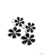 Load image into Gallery viewer, paparazzi-accessories-a-blast-of-blossoms-black-post earrings