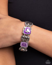 Load image into Gallery viewer, Hammered History - Purple Bracelet - Paparazzi Jewelry