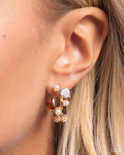 Load image into Gallery viewer, Dazzling Daydream - Gold Earrings - Paparazzi Jewelry