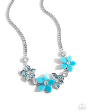 Load image into Gallery viewer, paparazzi-accessories-bouquet-ballad-blue-necklace