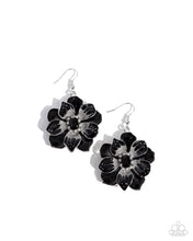 Load image into Gallery viewer, paparazzi-accessories-tropical-treasure-black-earrings