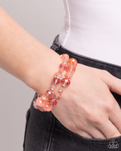 Load image into Gallery viewer, Faceted Fairy Tale - Orange Bracelet - Paparazzi Jewelry