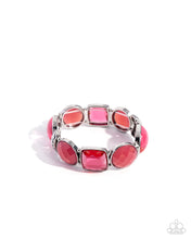 Load image into Gallery viewer, paparazzi-accessories-glassy-generosity-pink-bracelet