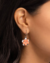 Load image into Gallery viewer, Horticultural Haute - Orange Earrings - Paparazzi Jewelry