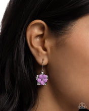 Load image into Gallery viewer, Horticultural Haute - Purple Earrings - Paparazzi Jewelry