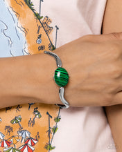 Load image into Gallery viewer, Striped Sensation - Green Bracelet - Paparazzi Jewelry
