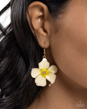 Load image into Gallery viewer, Floral Flavor - Gold Earrings - Paparazzi Jewelry
