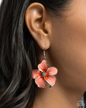 Load image into Gallery viewer, Floral Flavor - Orange Earrings - Paparazzi Jewelry