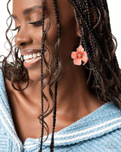 Load image into Gallery viewer, Floral Flavor - Orange Earrings - Paparazzi Jewelry