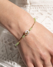 Load image into Gallery viewer, Aerial Actress - Green Bracelet - Paparazzi Jewelry