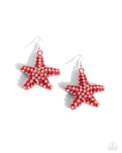 Load image into Gallery viewer, paparazzi-accessories-skilled-starfish-orange-earrings